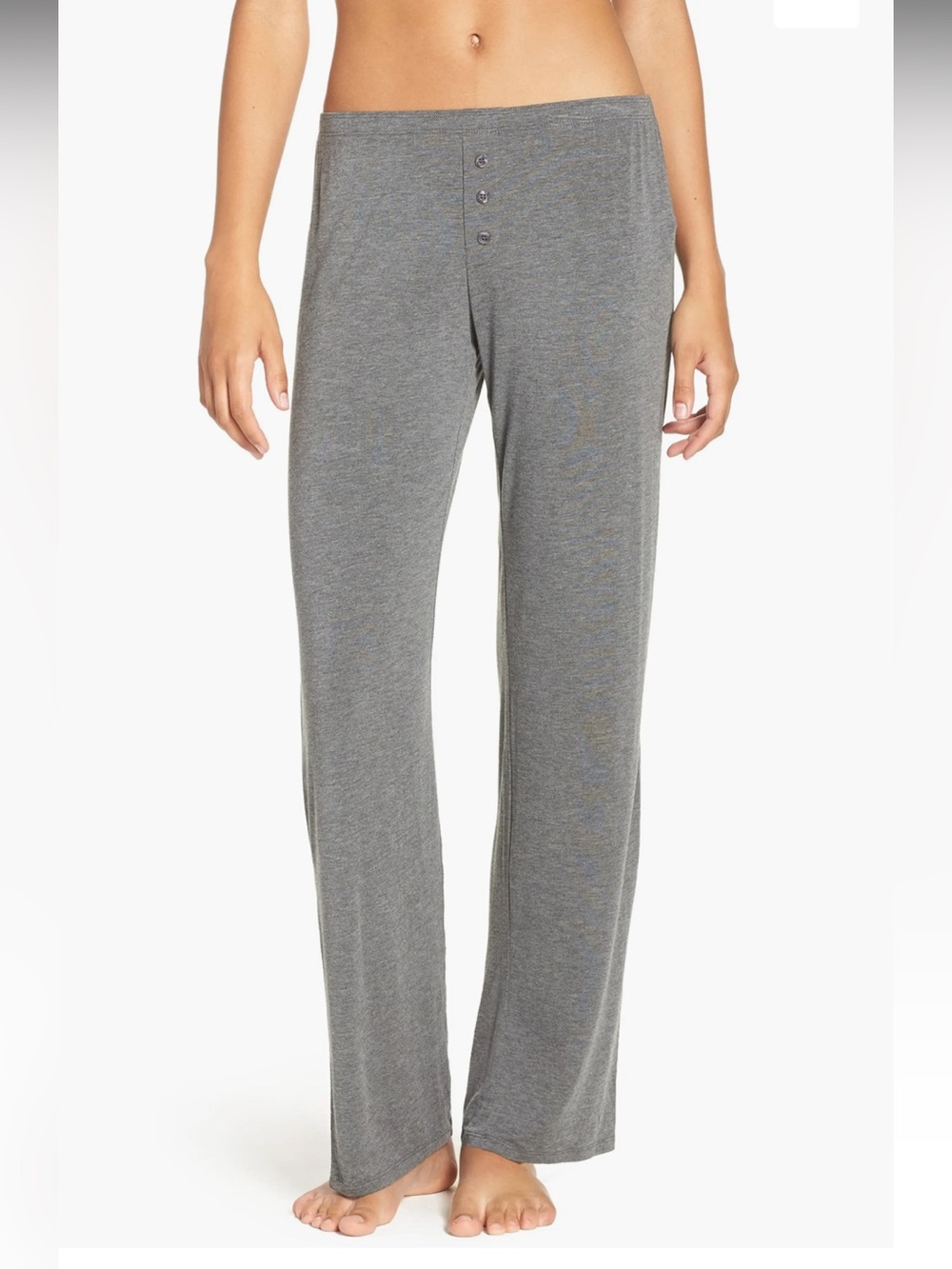 PJ Salvage Jersey Pajama Pants Modal Smoke Grey Small New Loungewear Comfort